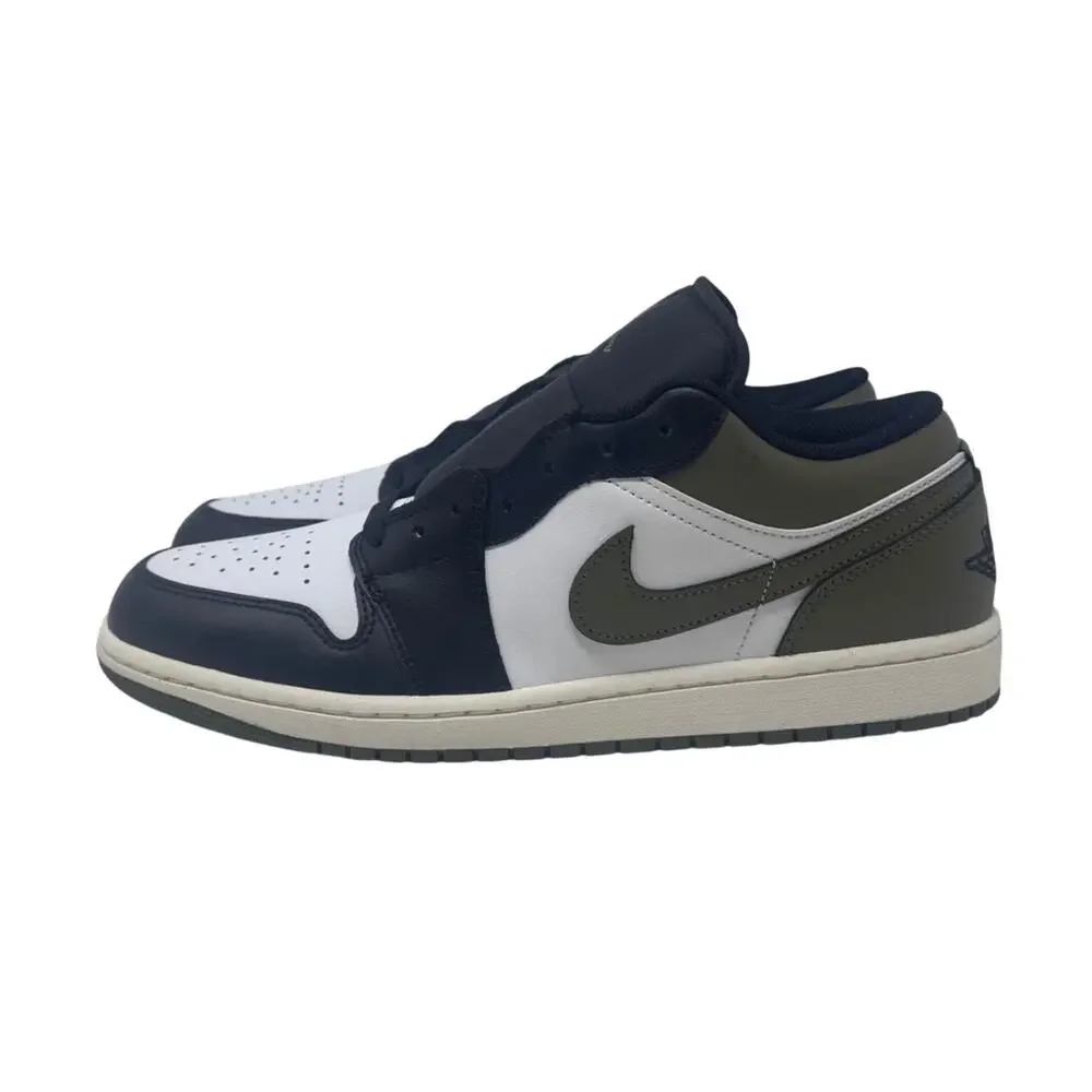 Nike Air Jordan 1 OG Low Black Toe Medium Olive Green 553558-092 Mens 12 NWB